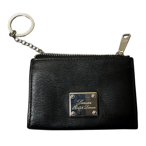 Lauren Ralph Lauren Handbags - LAUREN RALPH LAUREN Genuine Saffiano Leather Mini Wallet Cardholder Keychain $98